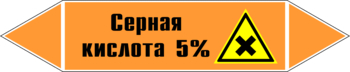 Маркировка трубопровода "серная кислота 5%" (k23, пленка, 507х105 мм)" - Маркировка трубопроводов - Маркировки трубопроводов "КИСЛОТА" - Магазин охраны труда ohranatruda-shop.ru